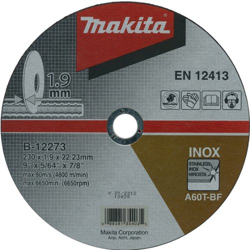 vágókorong inox 230x1,9mm (makita b-12273)