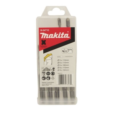 makita sds-plus v-plus 5 részes fúrókészlet (makita b-54710)  