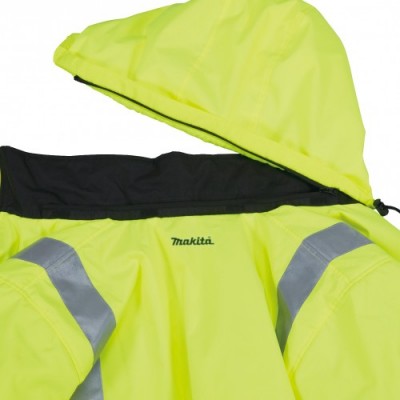 makita dcj206zl 18v lxt li-ion fűthető kabát neon z, méret: l